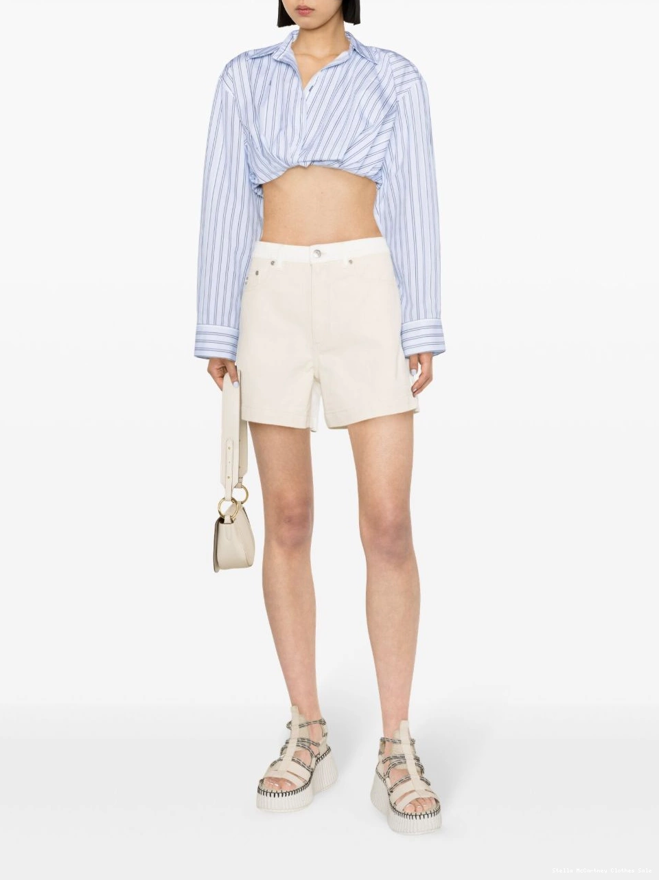 Affordable Stella McCartney two-tone shorts denim Women 0702